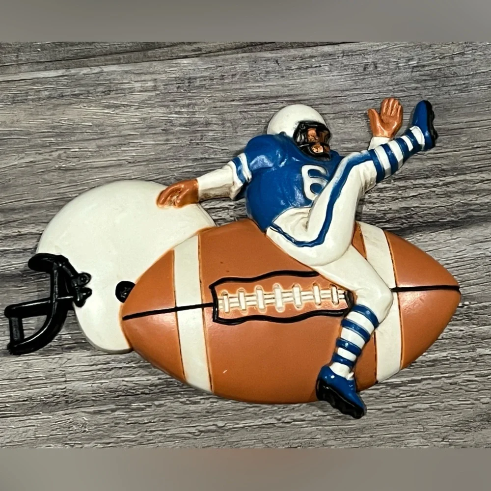 Lot of 3 Burwood‎ USA sports Wall Plaques Baseball, Basketball, Football Vintage